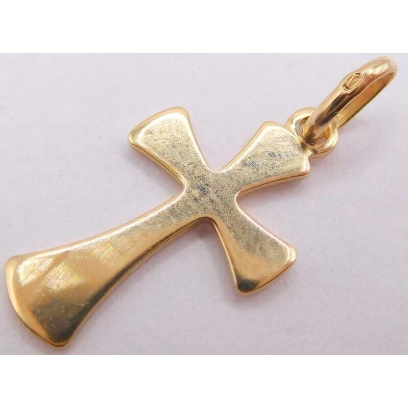Klenoty Budín Dámský zlatý přívěsek křížek 585/0,71gr HK3285