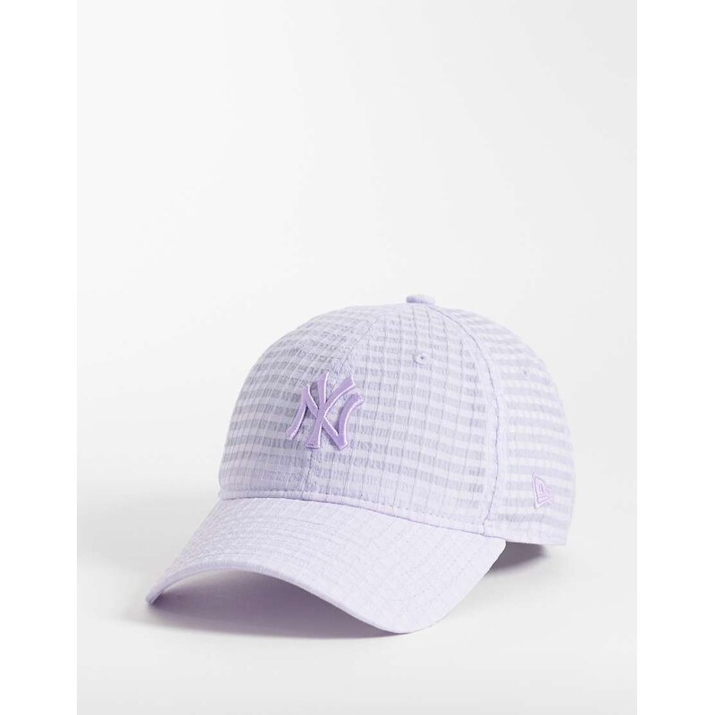 New Era NY Yankees womens 9twenty seersucker cap in lilac-Purple 115624416