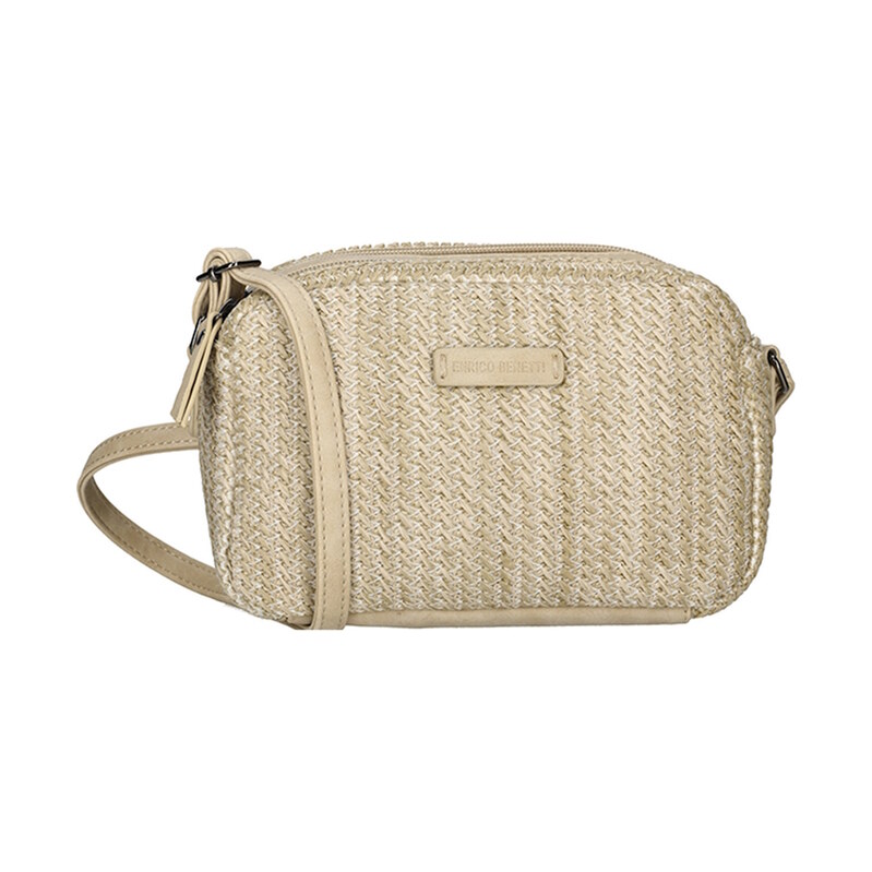Dámská crossbody proutěná kabelka nature - Enrico Benetti Summer