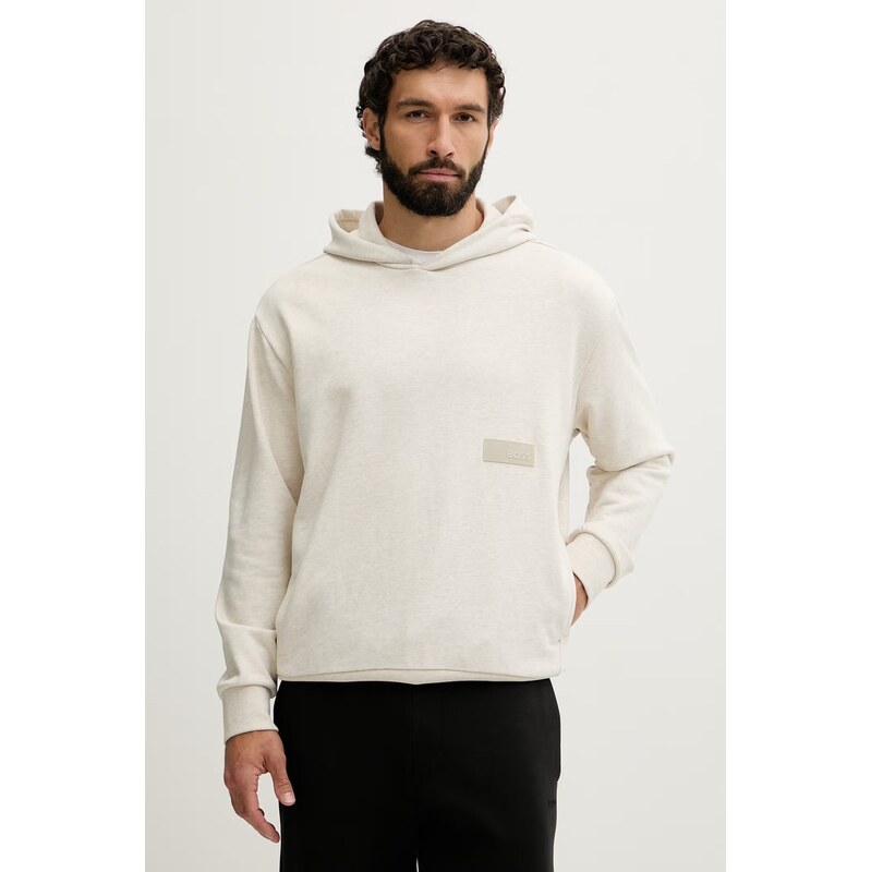 BOSS Green mikina s kapucí pánská s bavlnou SW_Hoodie