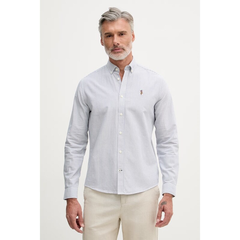 U.S. Polo Assn. košile pánská bavlněná Oxford Stripe