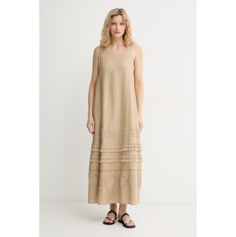 Weekend Max Mara letní šaty lněné 115625177