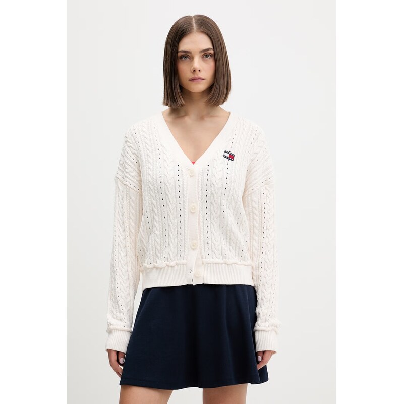 Tommy Jeans kardigan dámský bavlněný 115625126
