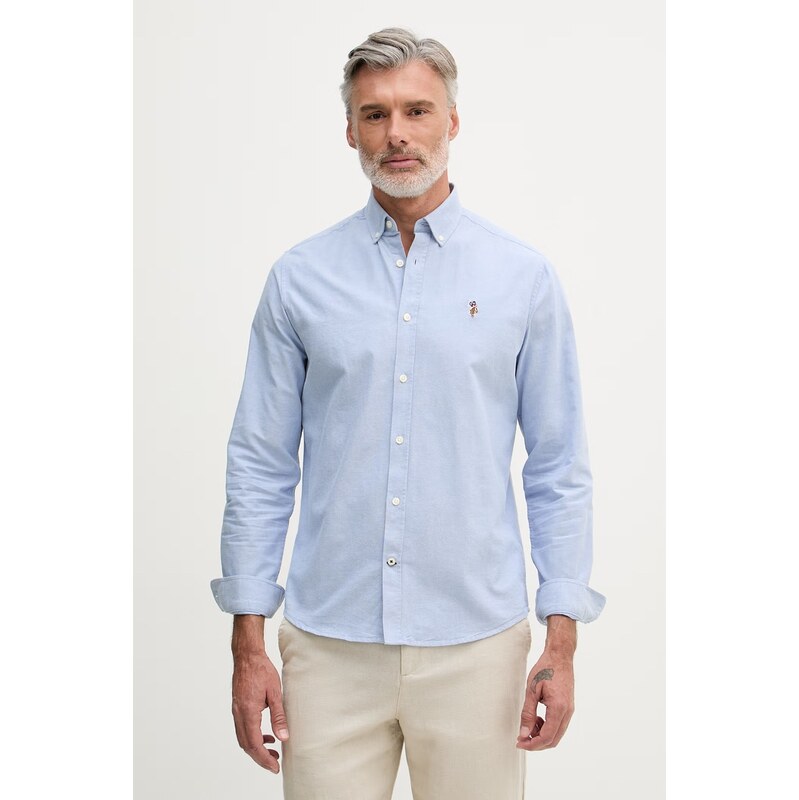 U.S. Polo Assn. košile pánská bavlněná PEACHED OXFORD LS