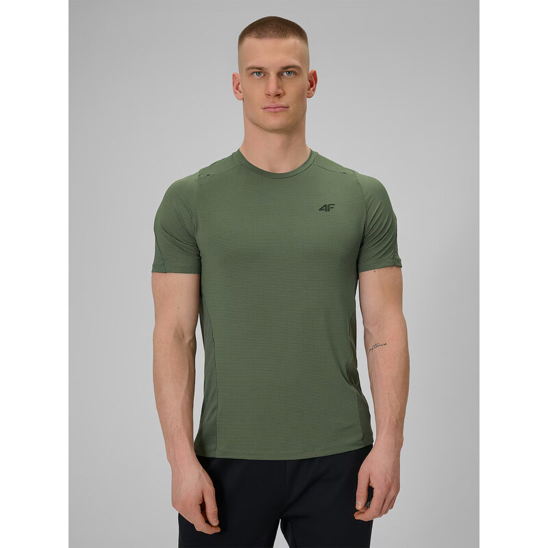 Pánské regular rychleschnoucí tréninkové tričko 4F khaki