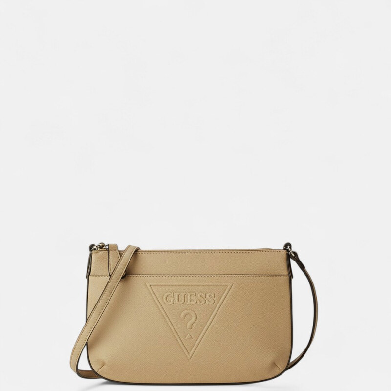 Hnědá kabelka Guess Ridgen top zip crossbody 56660 115625594
