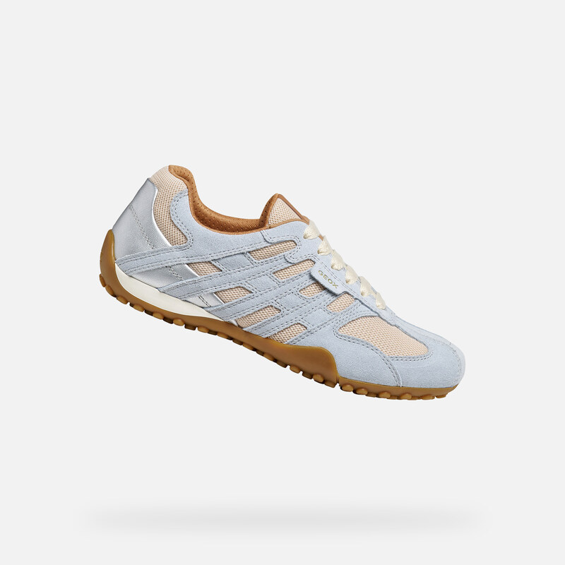 Světle modré dámské tenisky Geox Snake 115627336