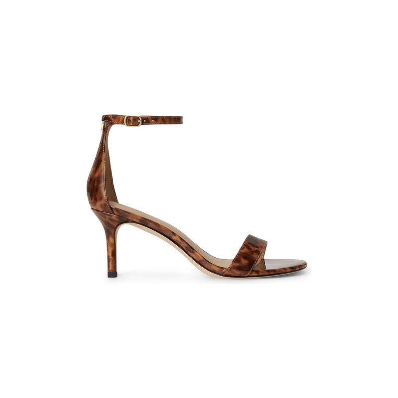 Lauren Ralph Lauren sandály na jehlovém podpatku kožené Allie