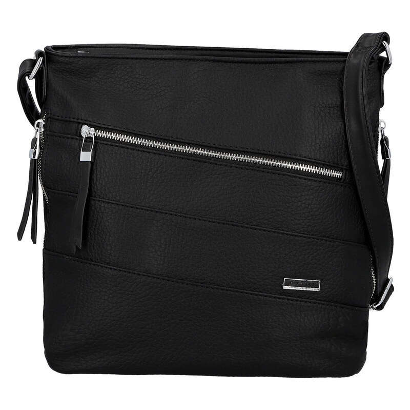 Firenze Trendy dámská koženková crossbody kabelka Tande, černá