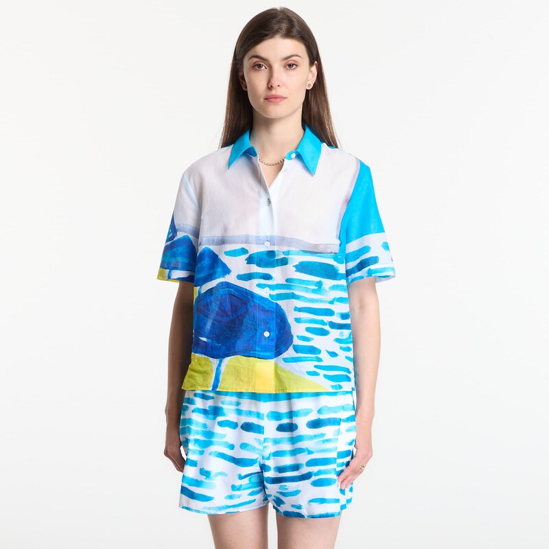 Košile Michael Kors X Christina Zimpel Beach Shirt White L 115631533