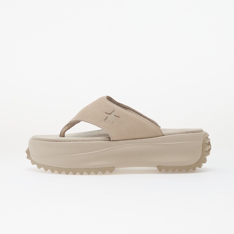 Converse Run Star Sandal Platform Suede Papyrus