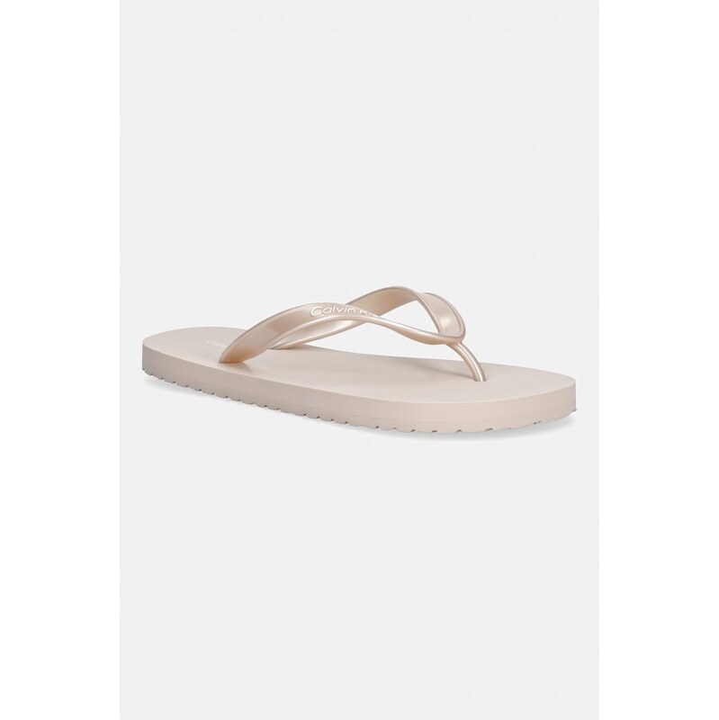 Calvin Klein žabky dámské FLIP FLOP TPU METALLIC 115631961