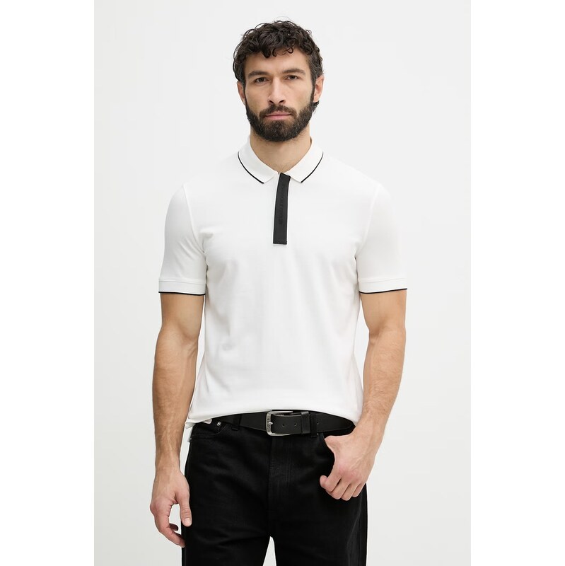 Armani Exchange polo pánské bavlněné