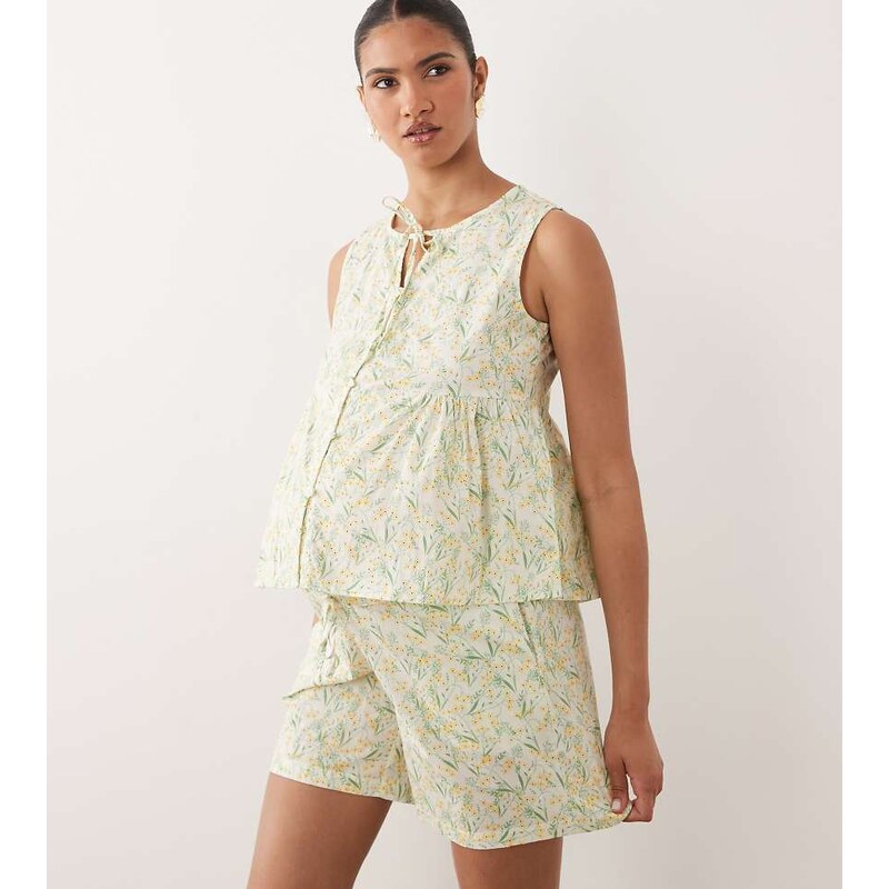 Mama.licious Mamalicious Maternity drawstring short co-ord