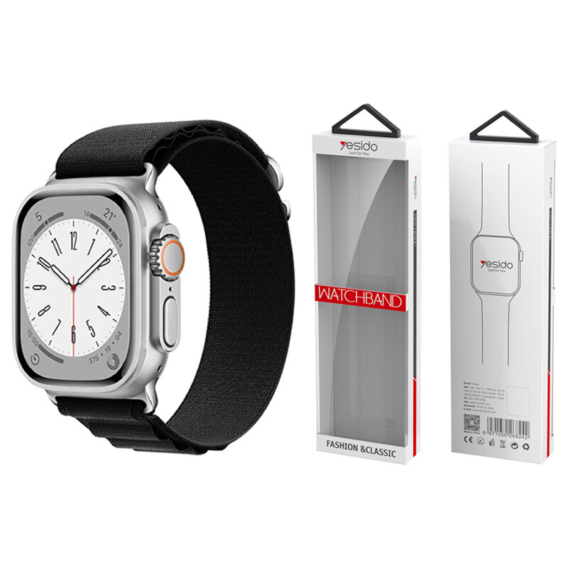 Yesido WB24 řemínek pro Apple Watch Sport Loop 38/40/41 černý 115632922