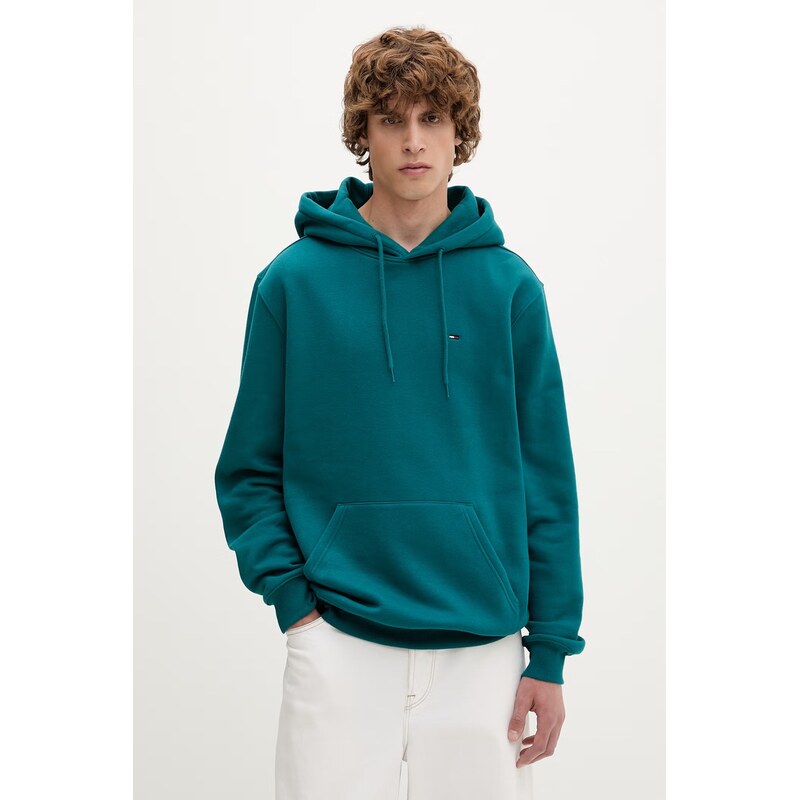 Tommy Jeans mikina s kapucí pánská s bavlnou