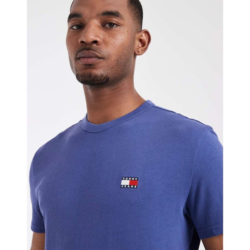 Tommy Jeans badge logo t-shirt in blue