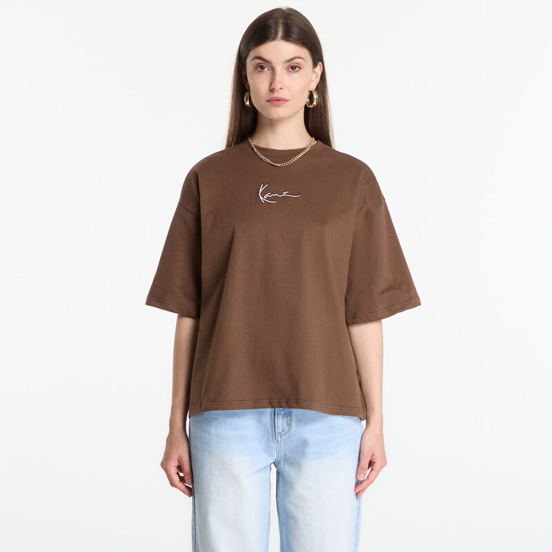 Tričko Karl Kani Signature Stencil Peached Oversized T-Shirt Brown L 115637817