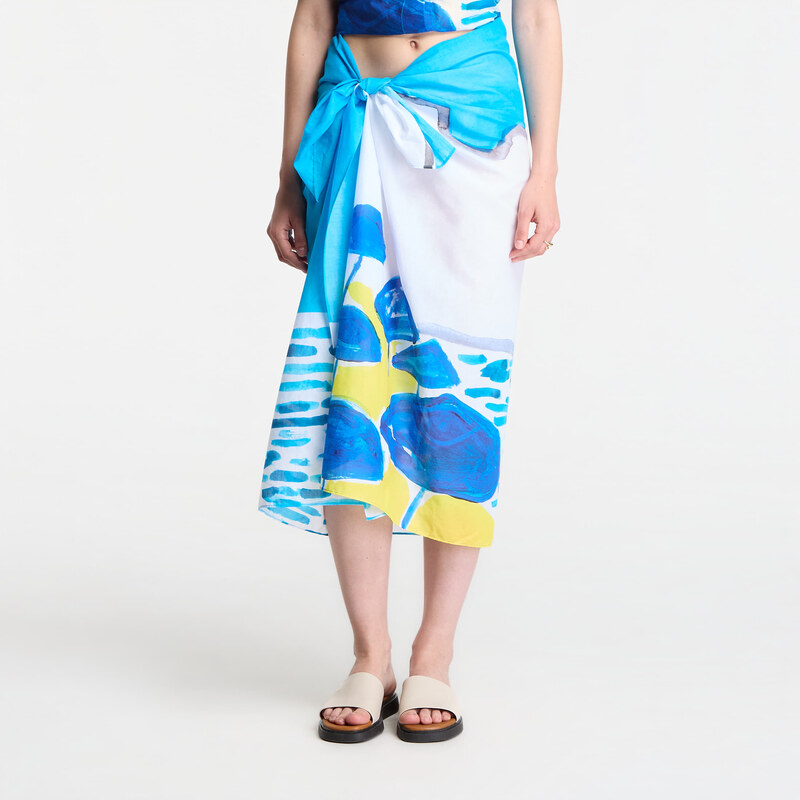 Michael Kors X Christina Zimpel Beach Sarong White Universal