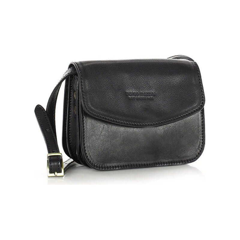 Kožená crossbody kabelka Marco Mazzini 2M48 černá 106277130