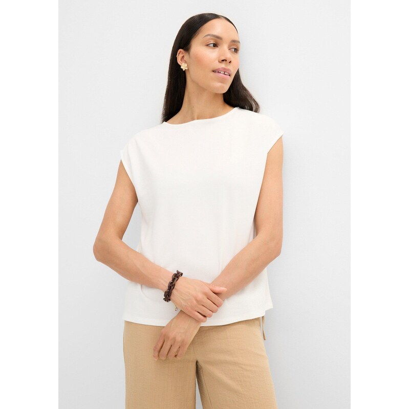 bonprix Oversize tričko z měkké viskózové směsi béžová Žena 115637571