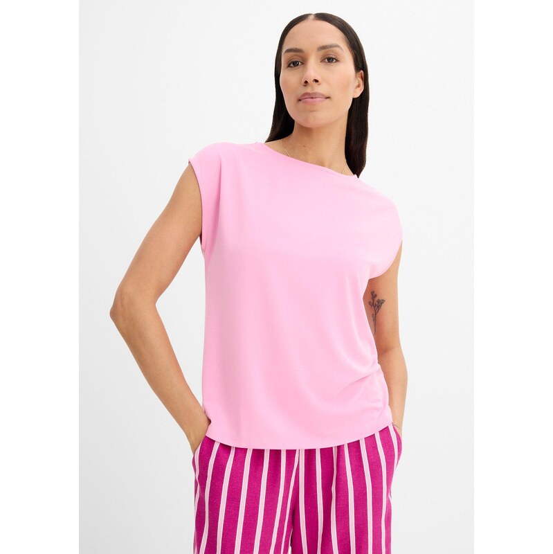 bonprix Oversize tričko z měkké viskózové směsi růžová Žena 115637576