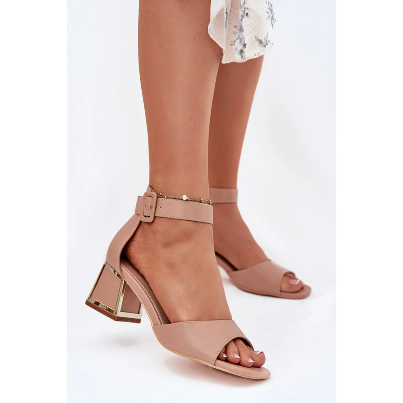 Sandály 25SC35 béžové - Step in style 115639712