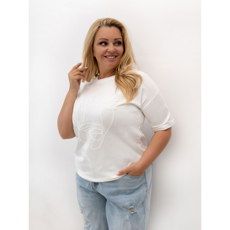 Dámské tričko Plus Size RV-TS-A1331.29P RELEVANCE