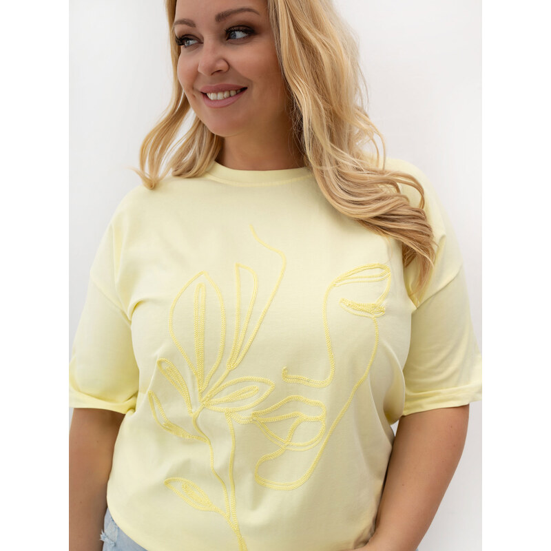 Dámské tričko Plus Size RV-TS-A1331.29P RELEVANCE