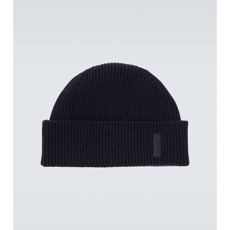 Giorgio Armani Ribbed-knit cashmere beanie