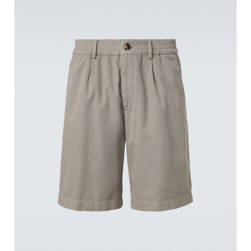 Brunello Cucinelli Cotton gabardine Bermuda shorts