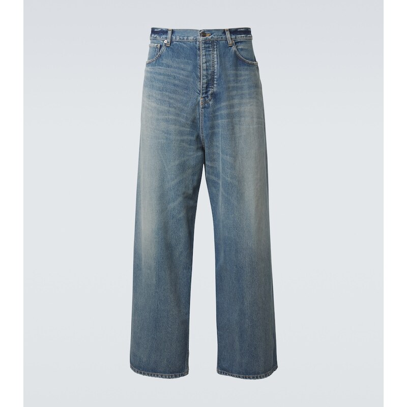 Balenciaga Distressed wide-leg jeans