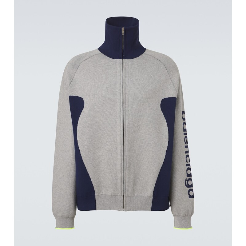 Balenciaga Bodies cotton-blend zip-up cardigan
