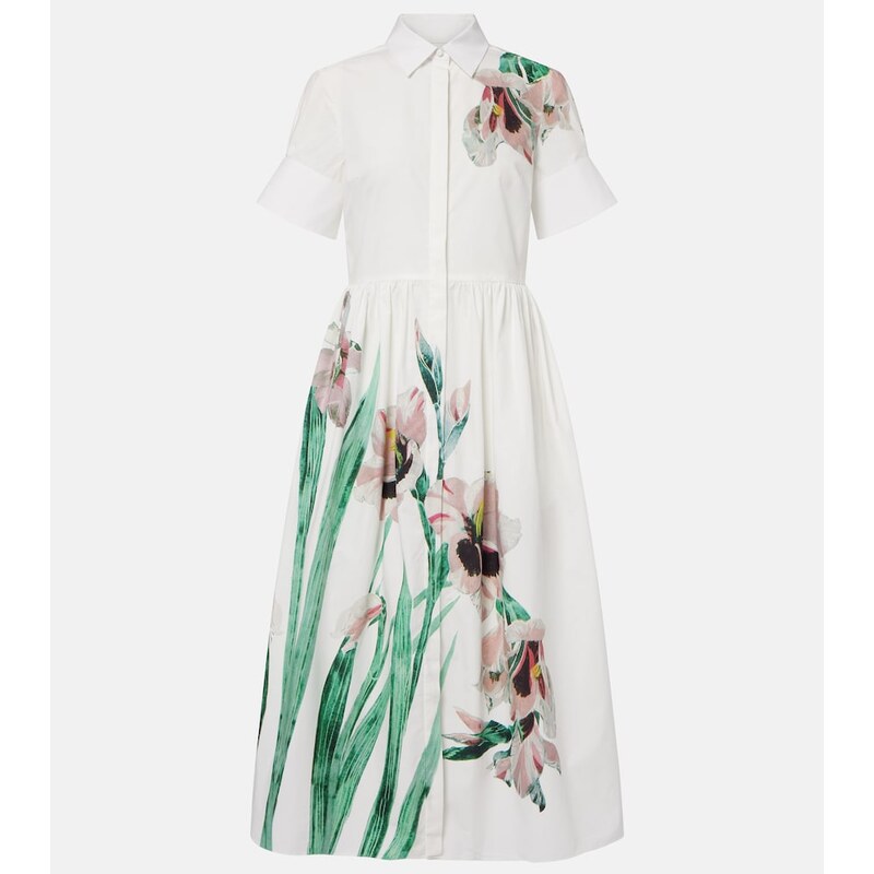 Erdem Floral cotton shirt dress