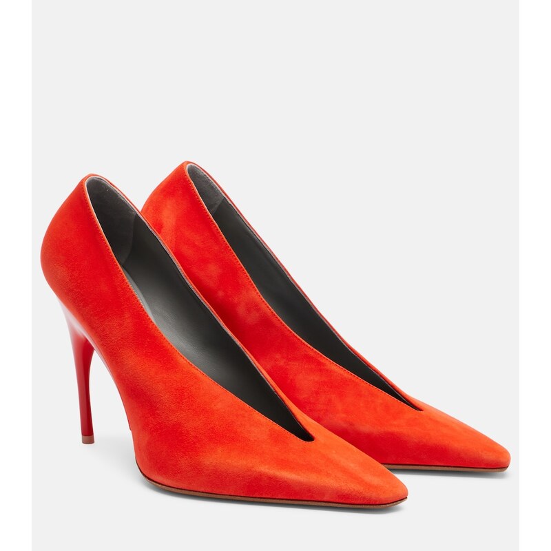Balenciaga Duchesse suede pumps