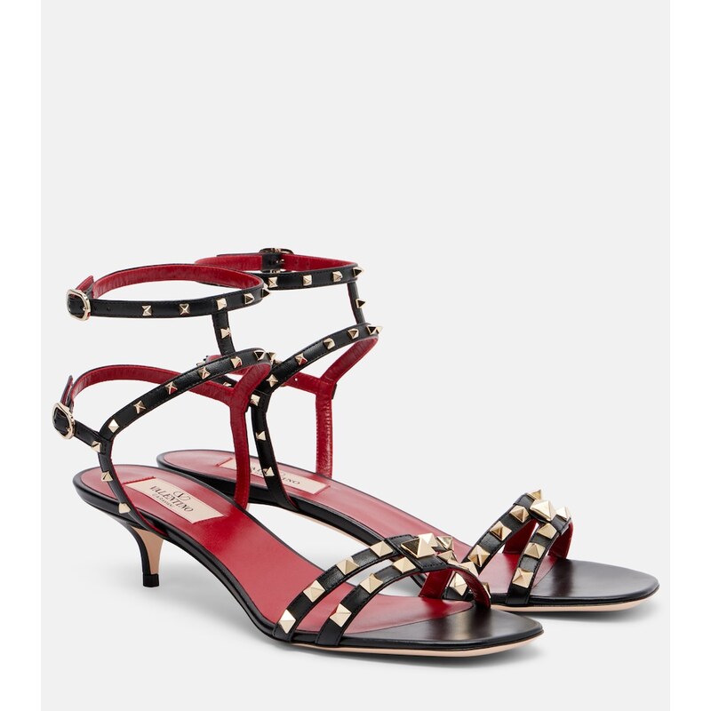 Valentino Garavani Rockstud leather slingback sandals