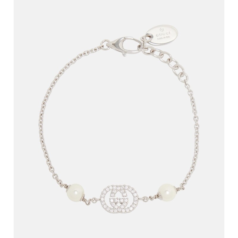 Gucci Interlocking G embellished chain bracelet