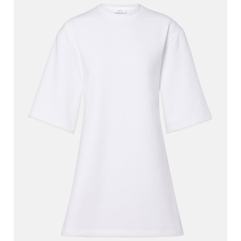 Wardrobe.NYC Open-back cotton-blend jersey minidress