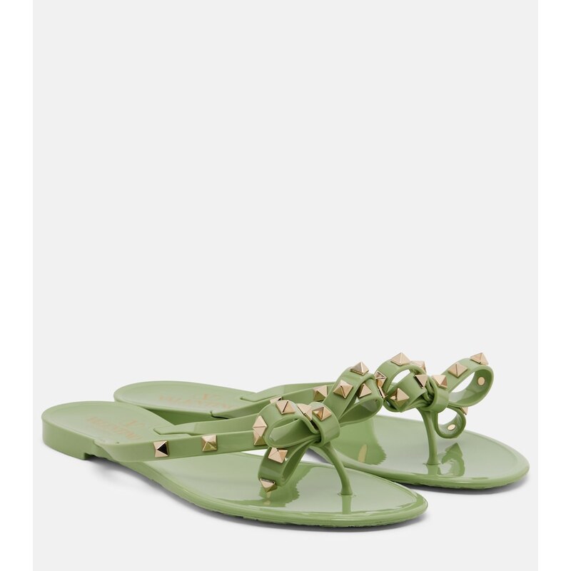 Valentino Garavani Rockstud PVC thong sandals