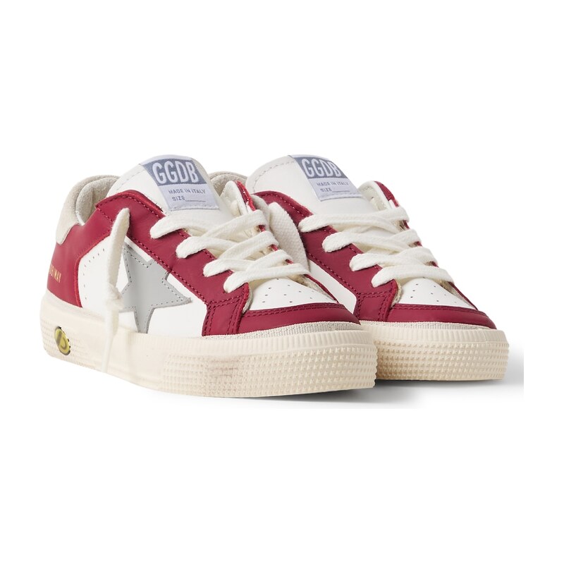Golden Goose Kids May leather sneakers