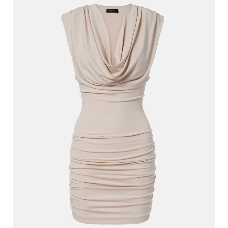 Wardrobe.NYC Draped jersey minidress