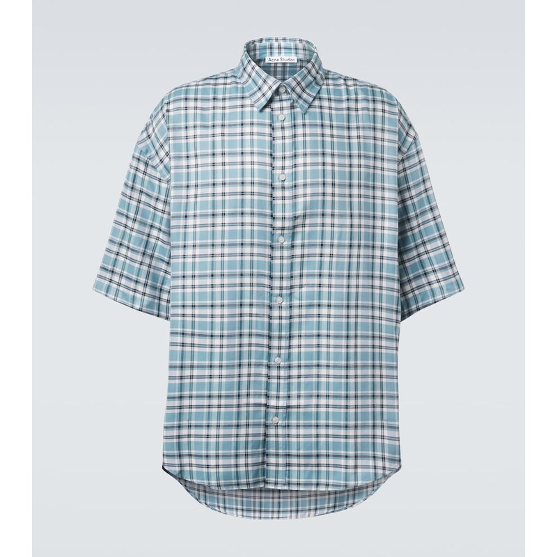 Acne Studios Plaid oversized flannel shirt