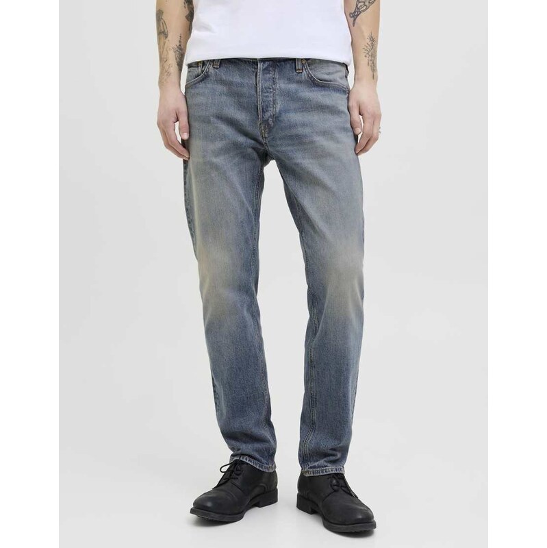 Jack & Jones Tapered fit jeans in blue denim