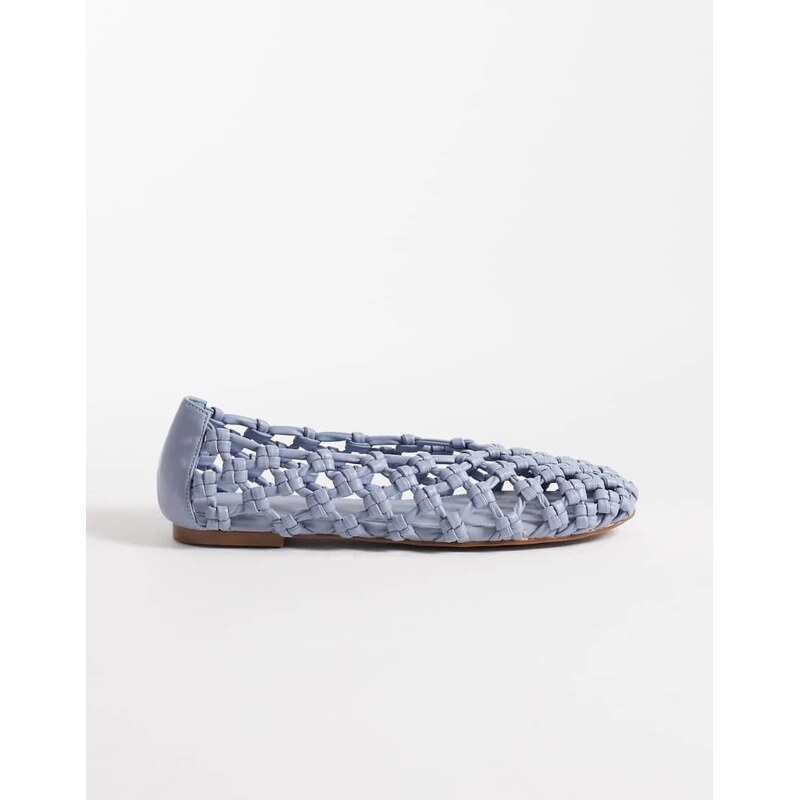 Schuh Lotte woven ballet flat in blue