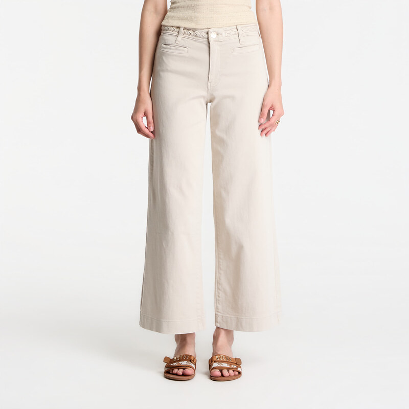 Džíny GUESS Zoya Crop Leg Braided Jeans Lovers Beach W30 115646579