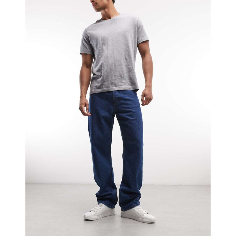 Hugo Blue baggy fit denim jeans in bright blue