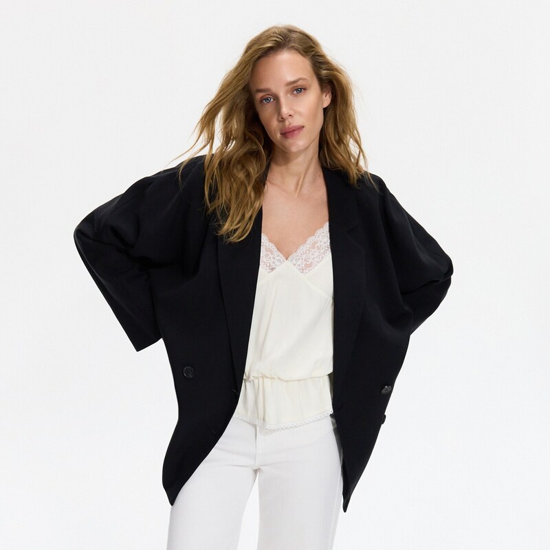 Reserved - LADIES` BLAZER - černý 115458136