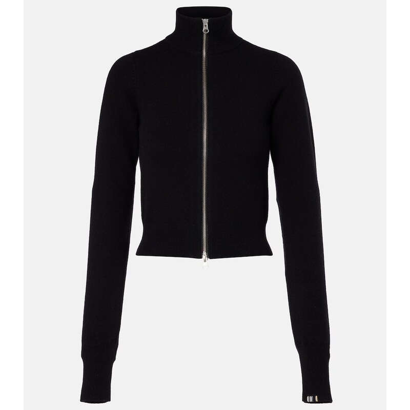 Extreme Cashmere NÂ°302 Lemon cashmere-blend zip-up jacket