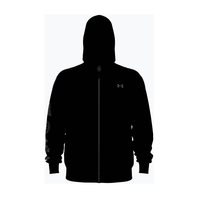 Pánská mikina Under Armour Rival LW Graphic FZ black/black