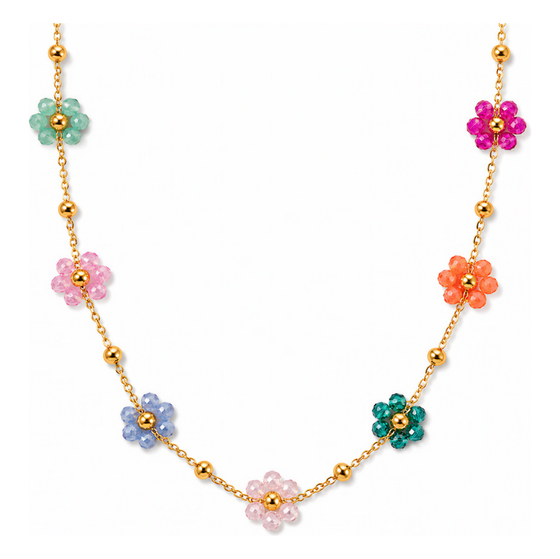 ELENYS Daisy Glow – pozlacený náhrdelník 18K žluté zlato 115642746